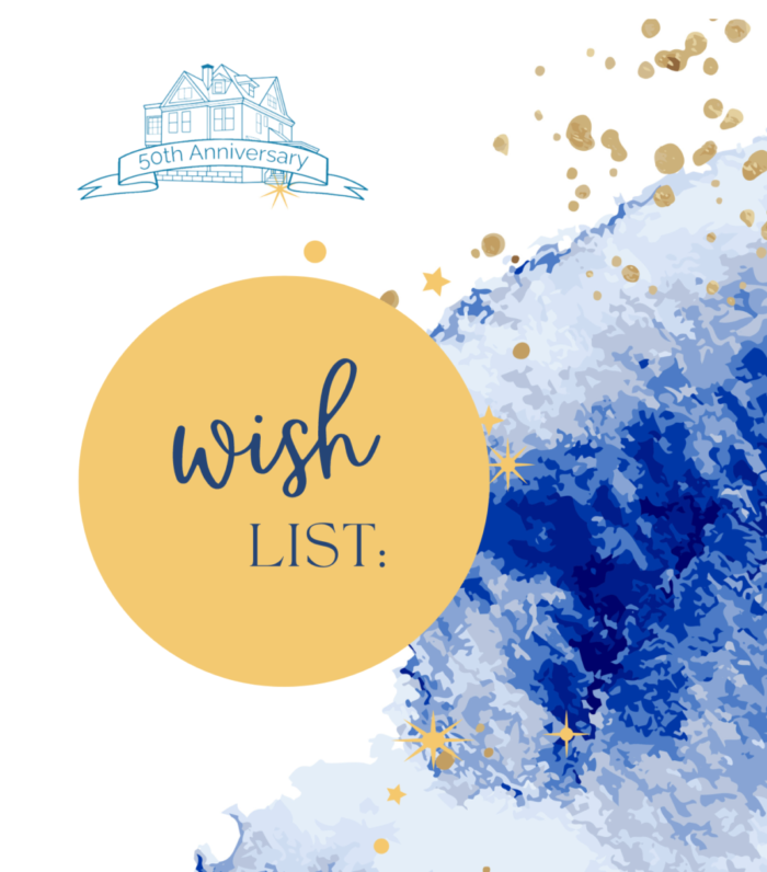 Fountain Hill Center 50th Anniversary  wish list items